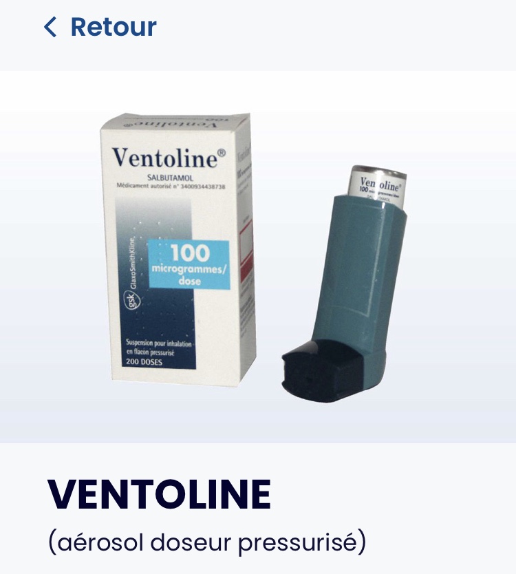 Ventolin sans ordonnance