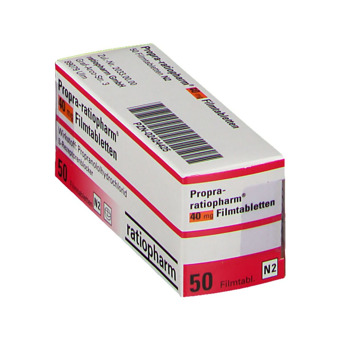 Propranolol 40 mg ratiopharm