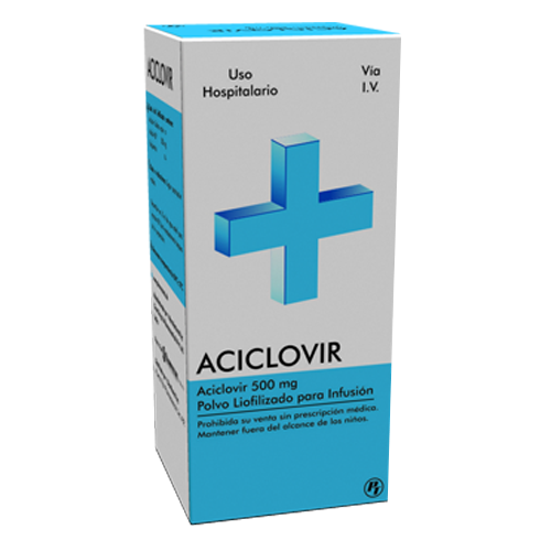 Aciclovir tabletas de 500mg