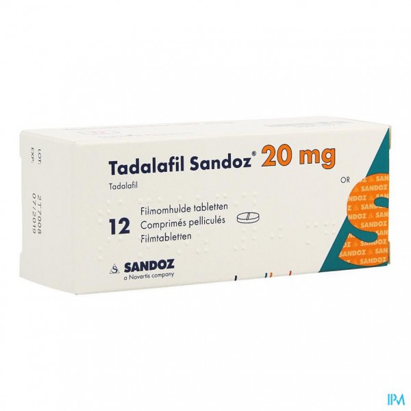 Tadalafil sandoz 20 mg online