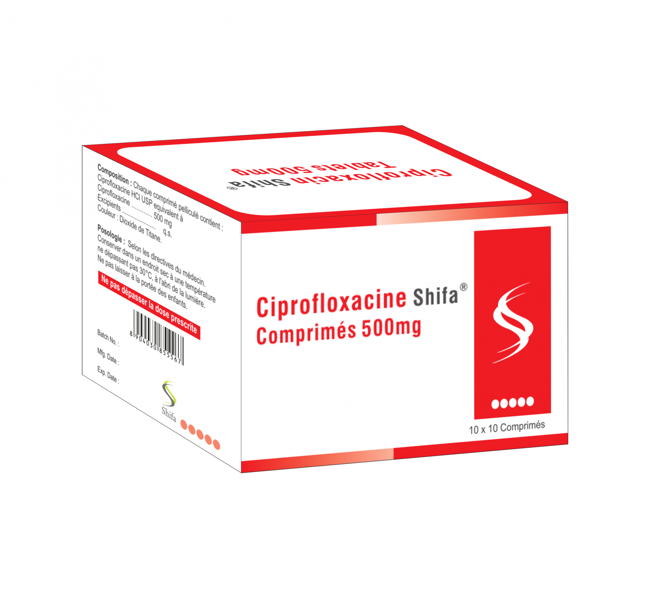 20 Ciprofloxacin 500mg