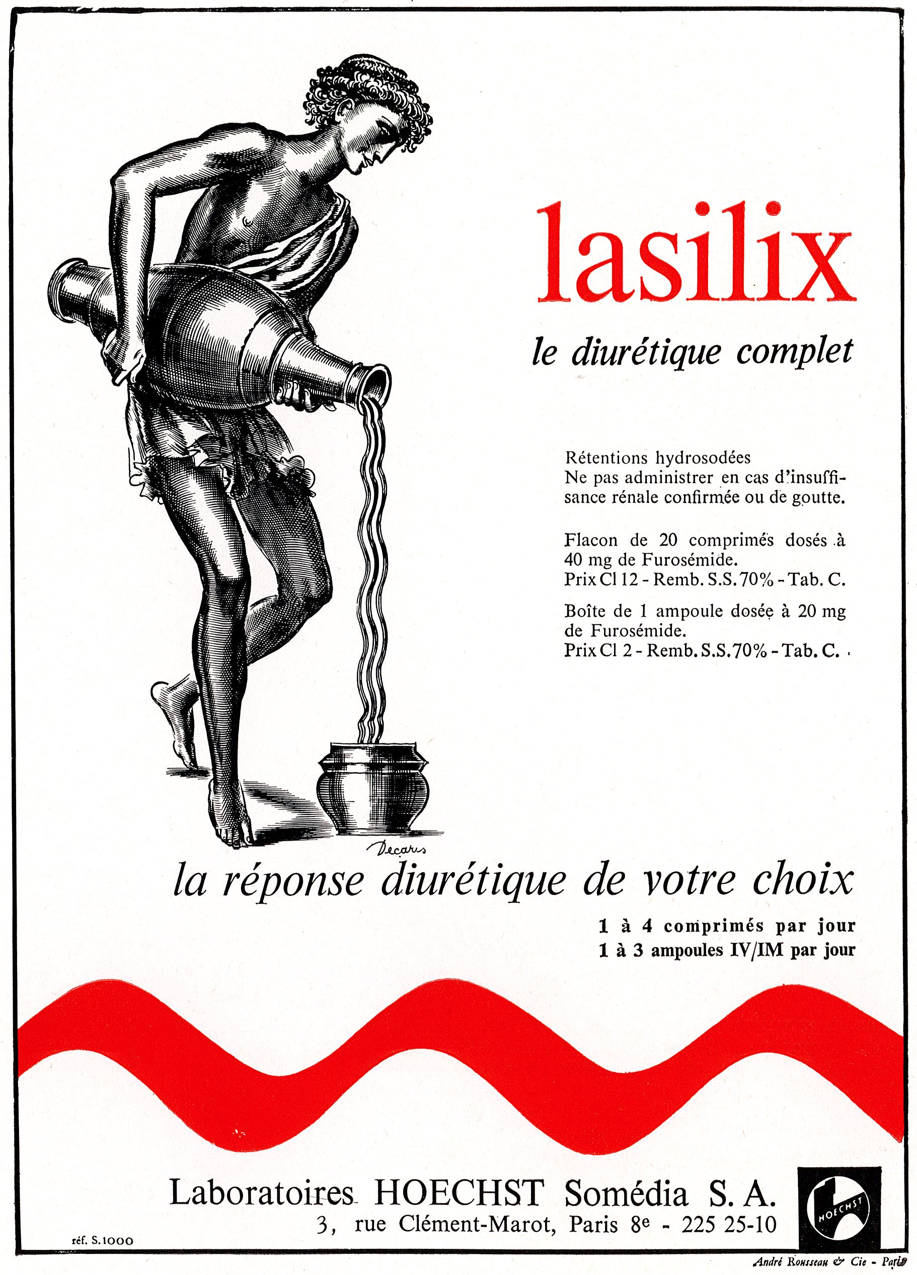 Prix lasilix 20