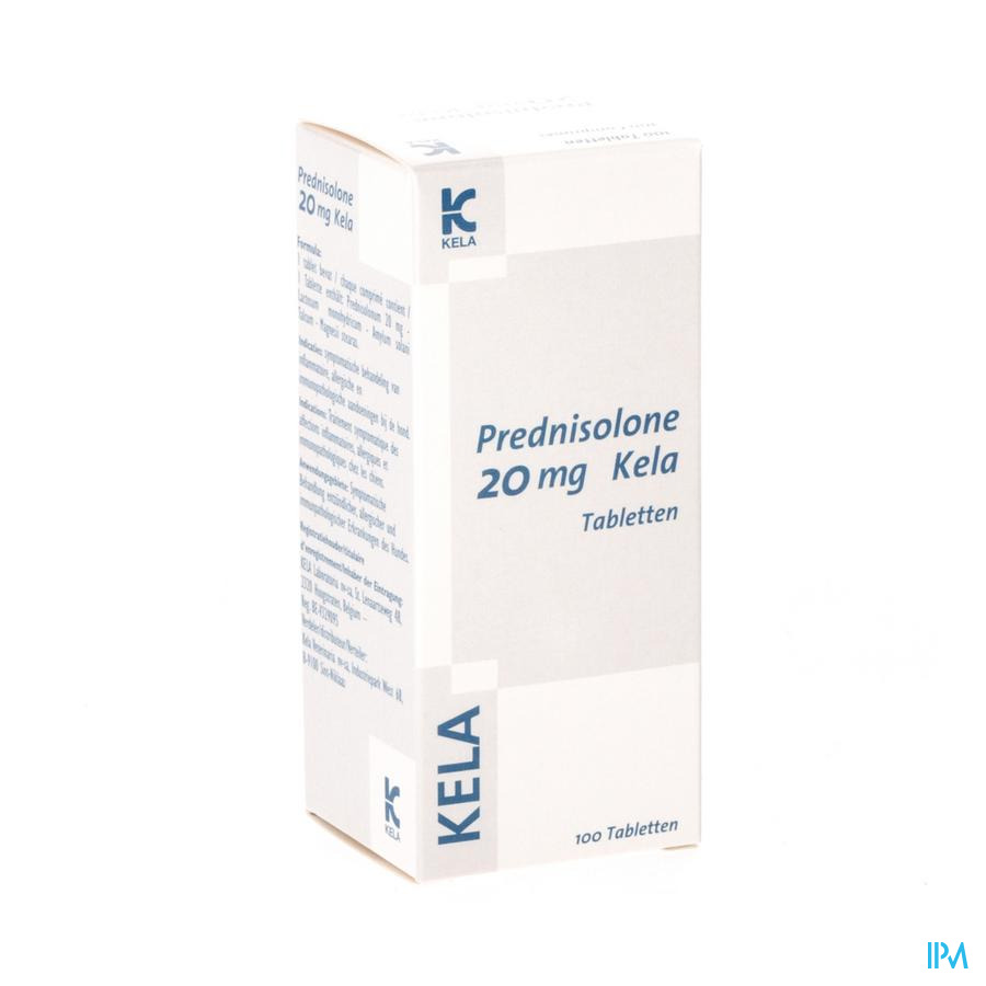 Prednisolone 20 mg pour la toux