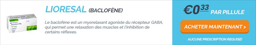 Baclofène Acheter Sans Ordonnance