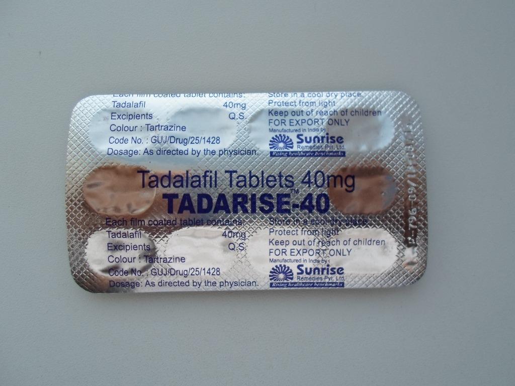 Tadalafil 40 mg sunrise