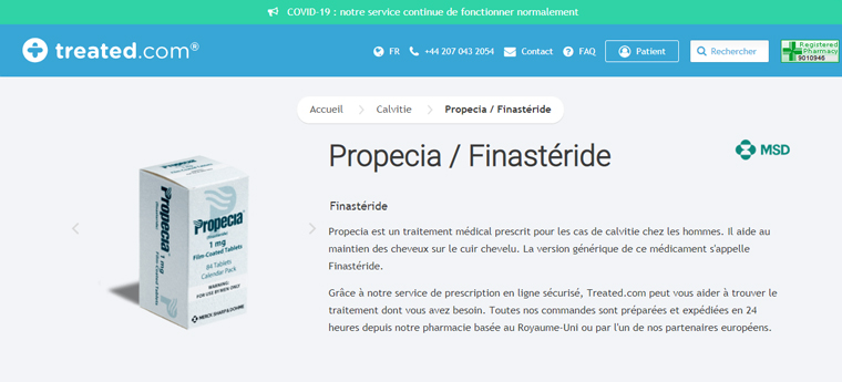 Finasteride avec ou sans ordonnance