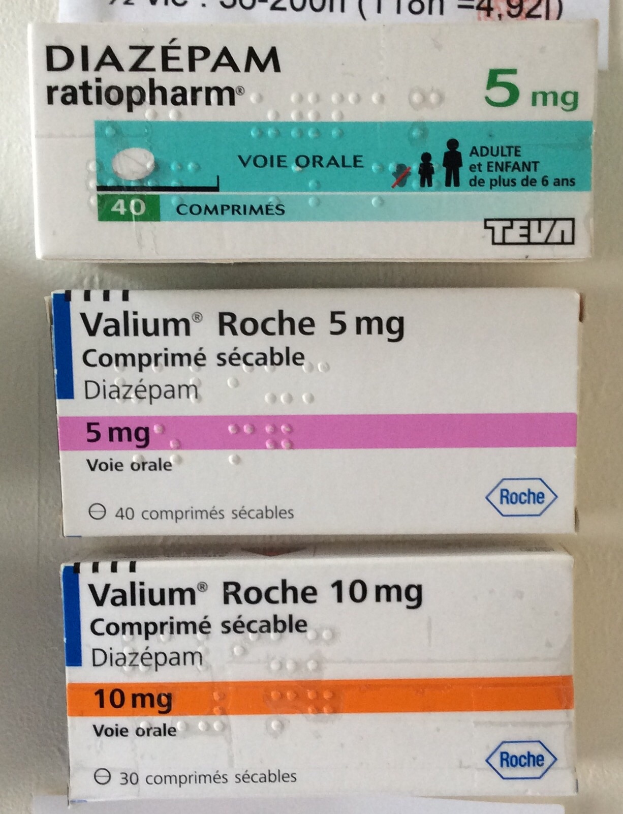 Prix de valium