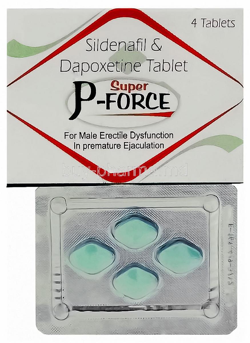 Super p force (sildenafil 100 dapoxetine 60)