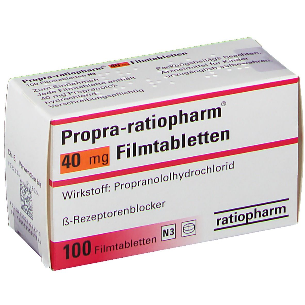 Prix propranolol 40 mg