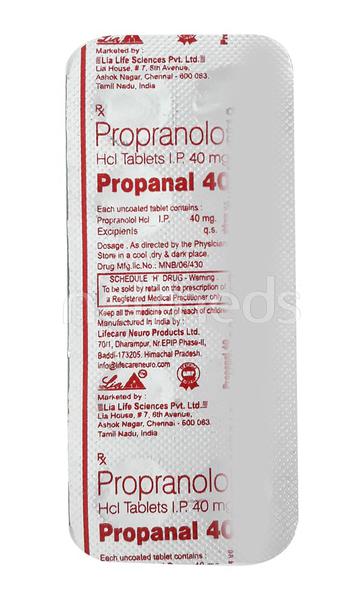 Propranolol 40 mg lp