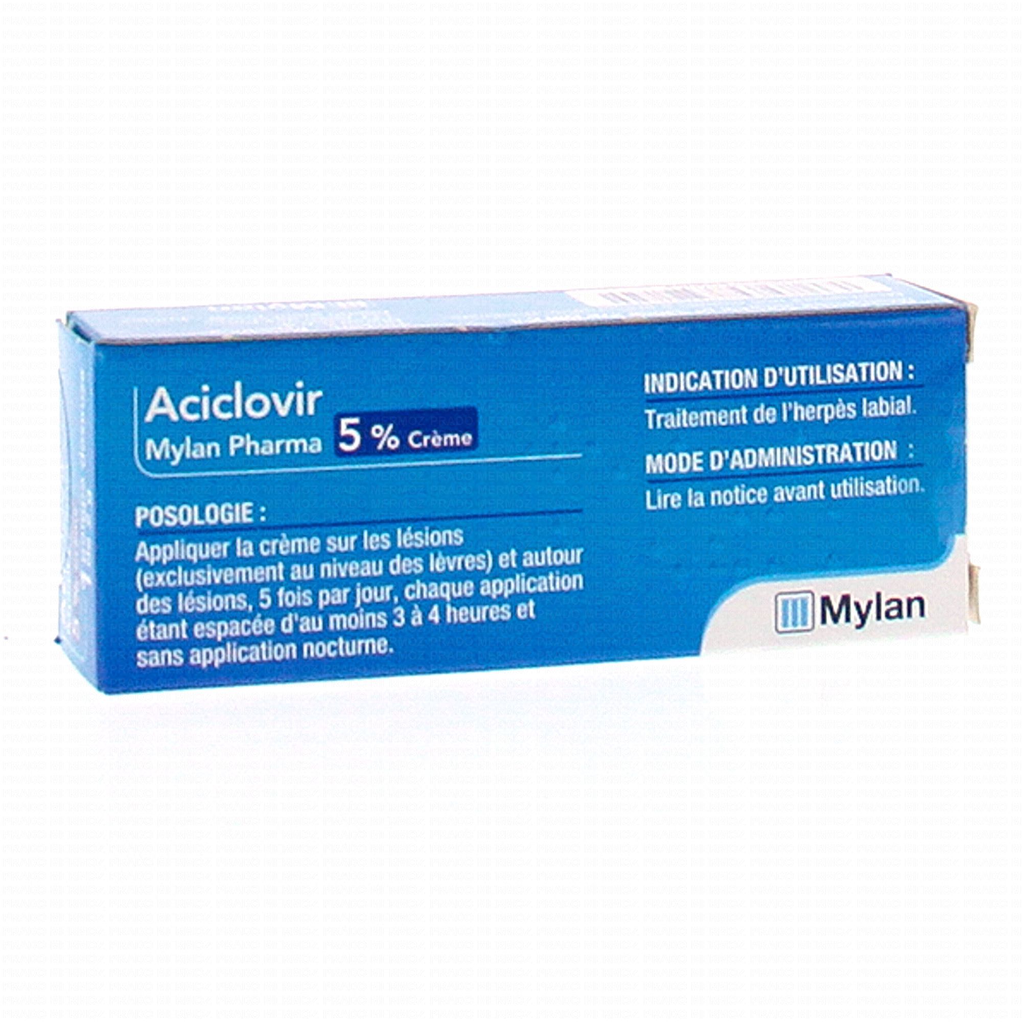 Aciclovir creme avec ou sans ordonnance