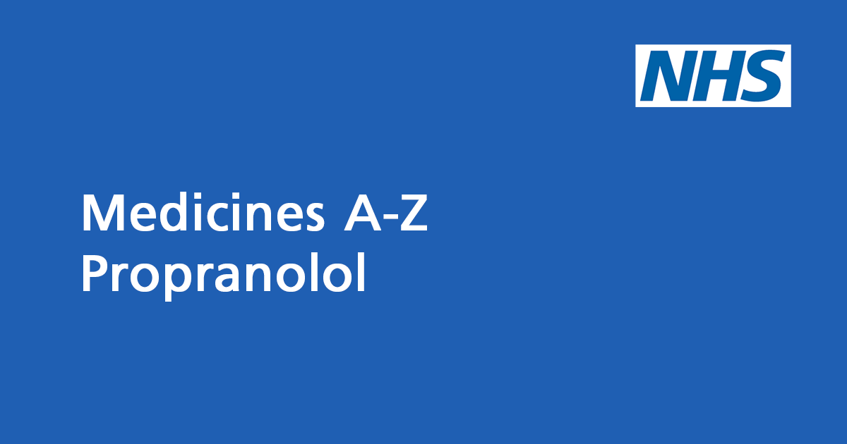 Propranolol 10 mg uk