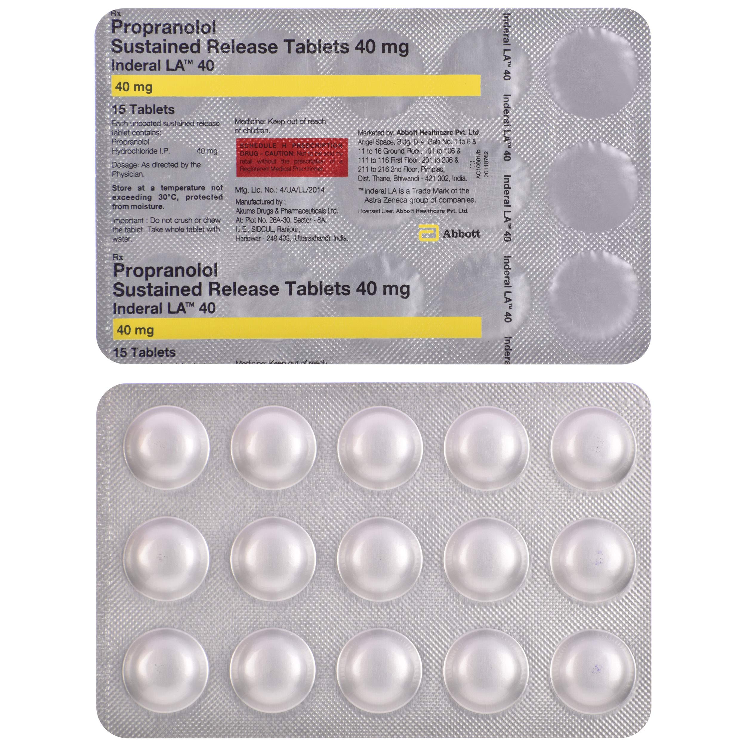 Propranolol 40 generique