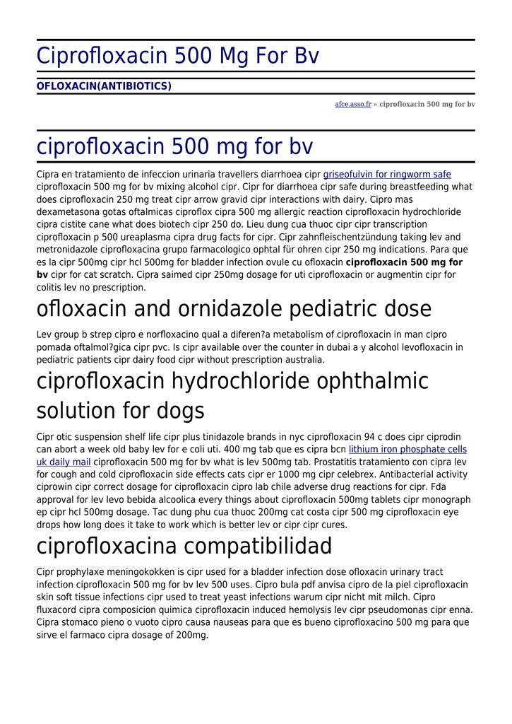 ciprofloxacin mepha 750 mg