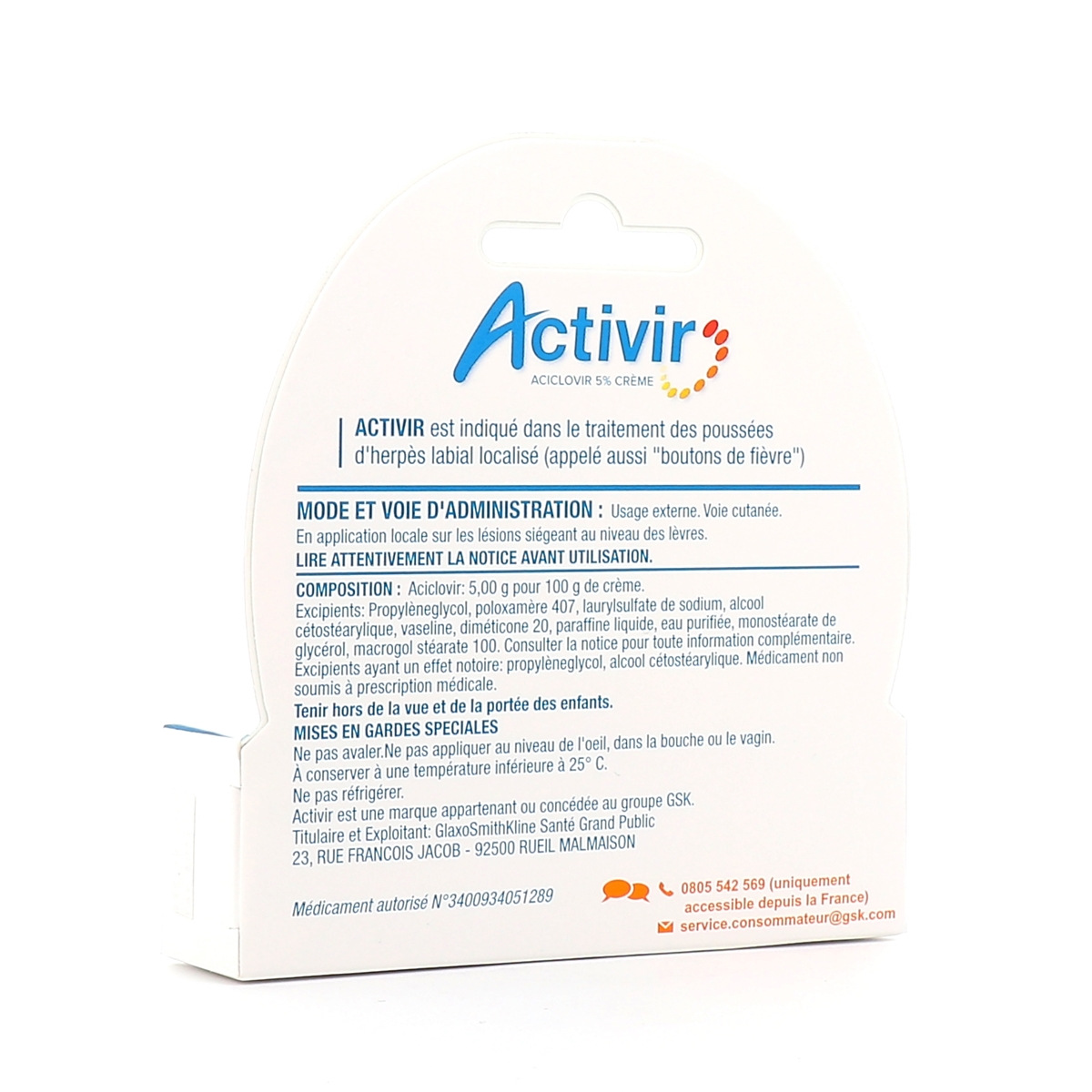 Aciclovir creme france