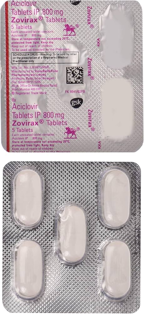 Zovirax de 800 mg