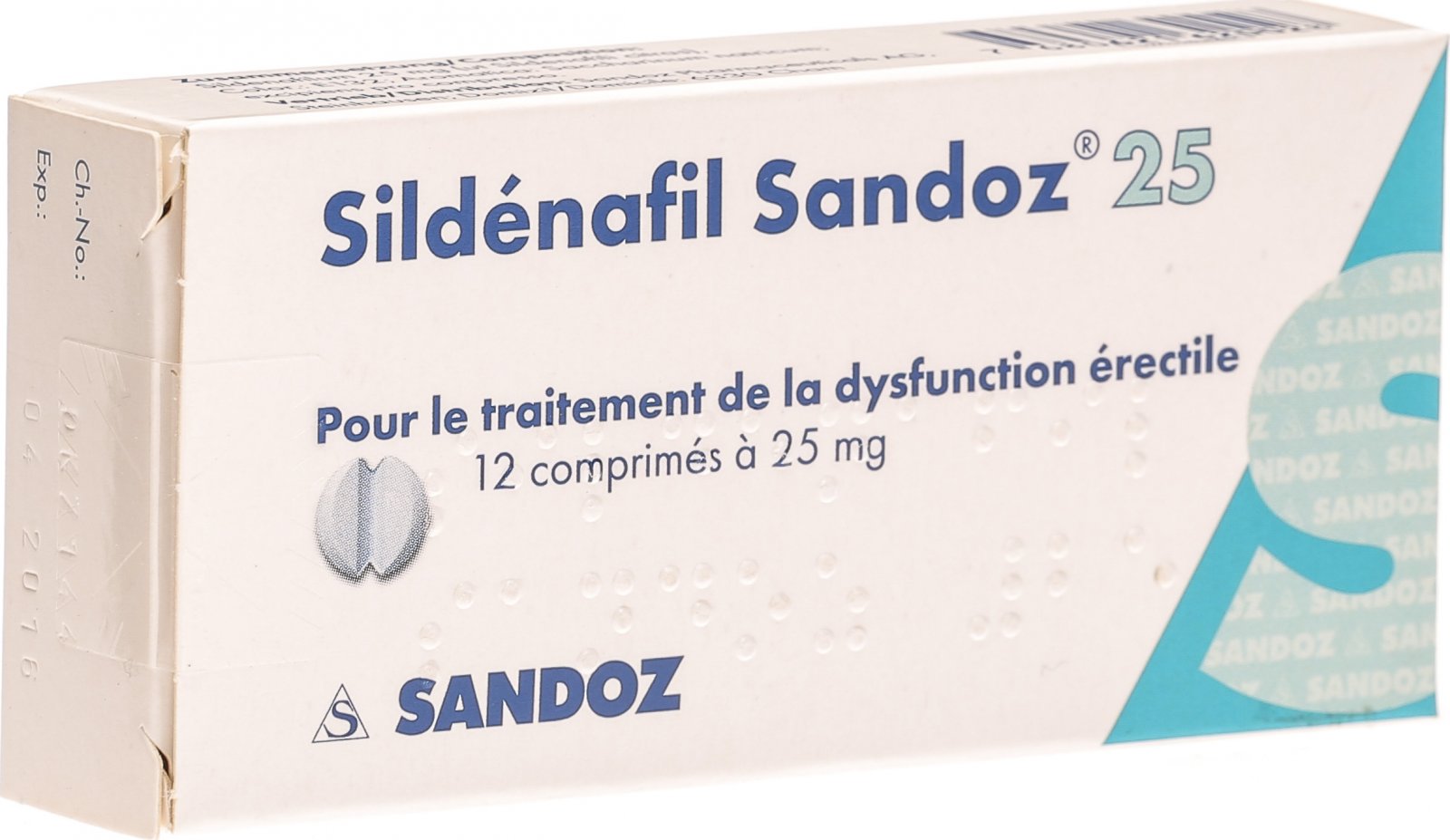 Sildenafil sandoz 100 mg sans ordonnance