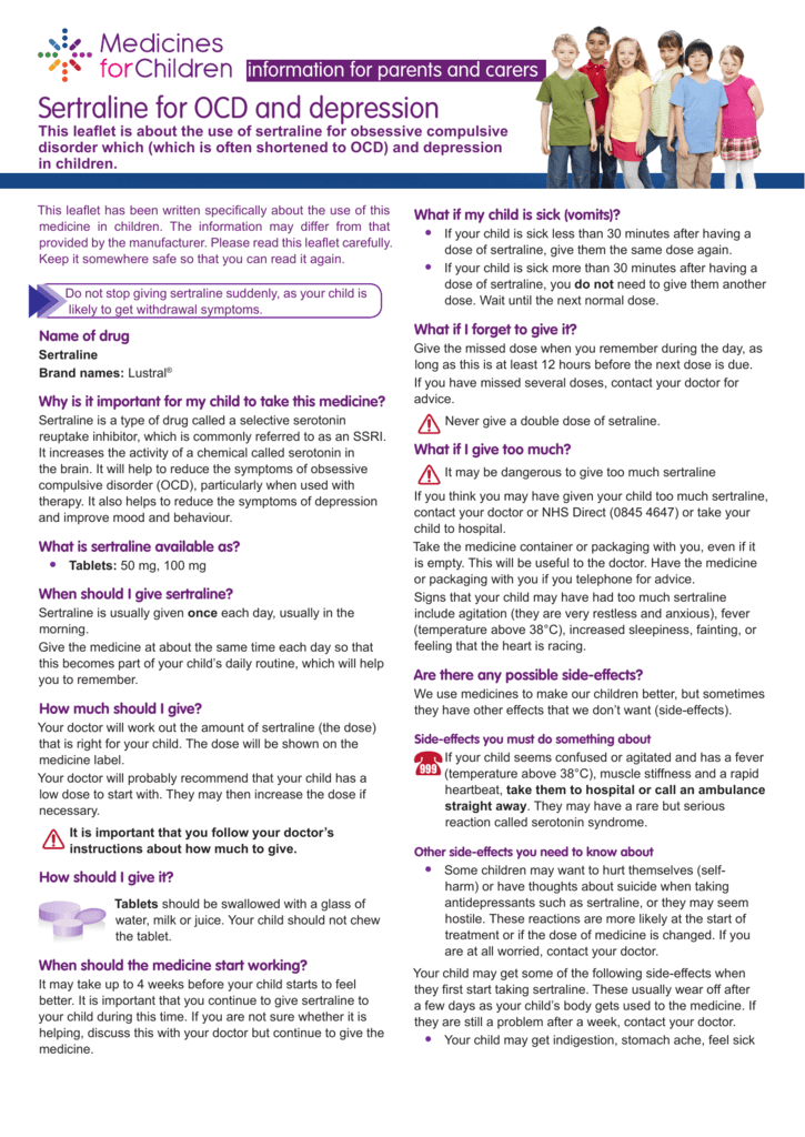 Sertraline 100mg Ocd