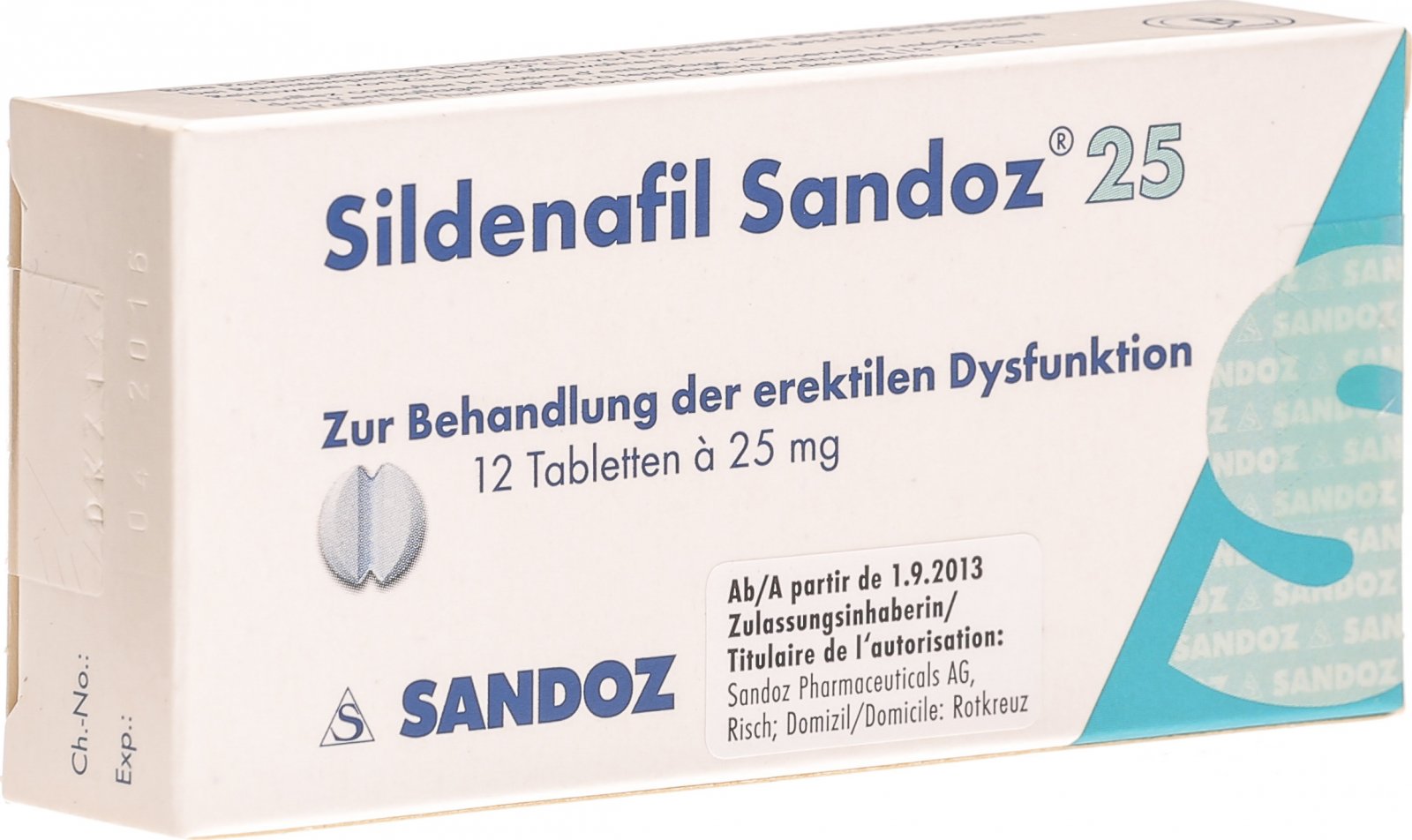 Sildénafil 100mg Sandoz