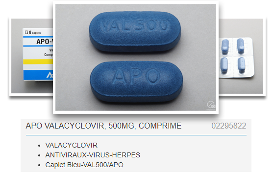 Valacyclovir prix quebec