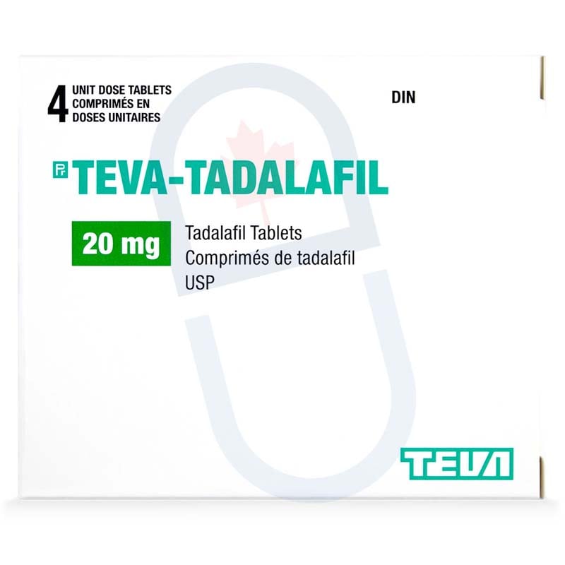 Teva tadalafil 20mg 8 comprimés