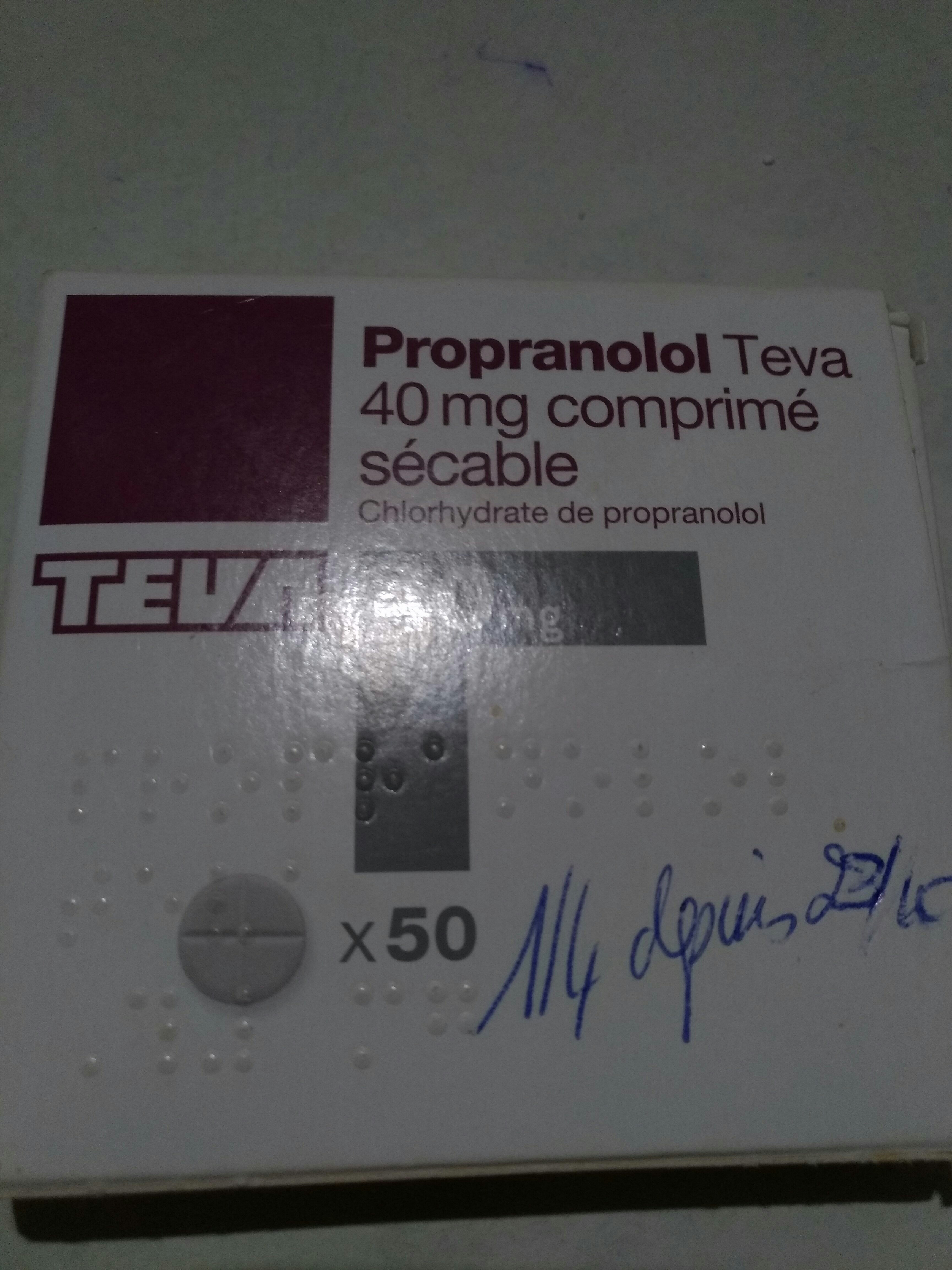 Propranolol En France