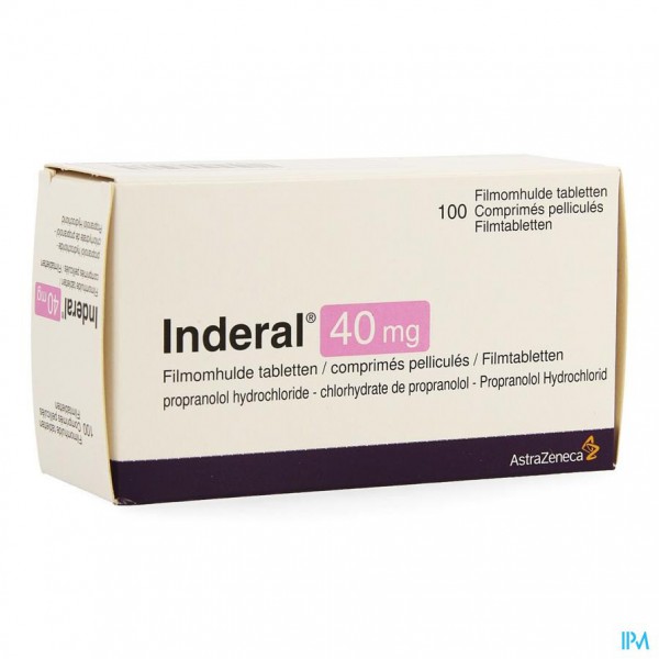 Inderal 40 mg propranolol cloridrato