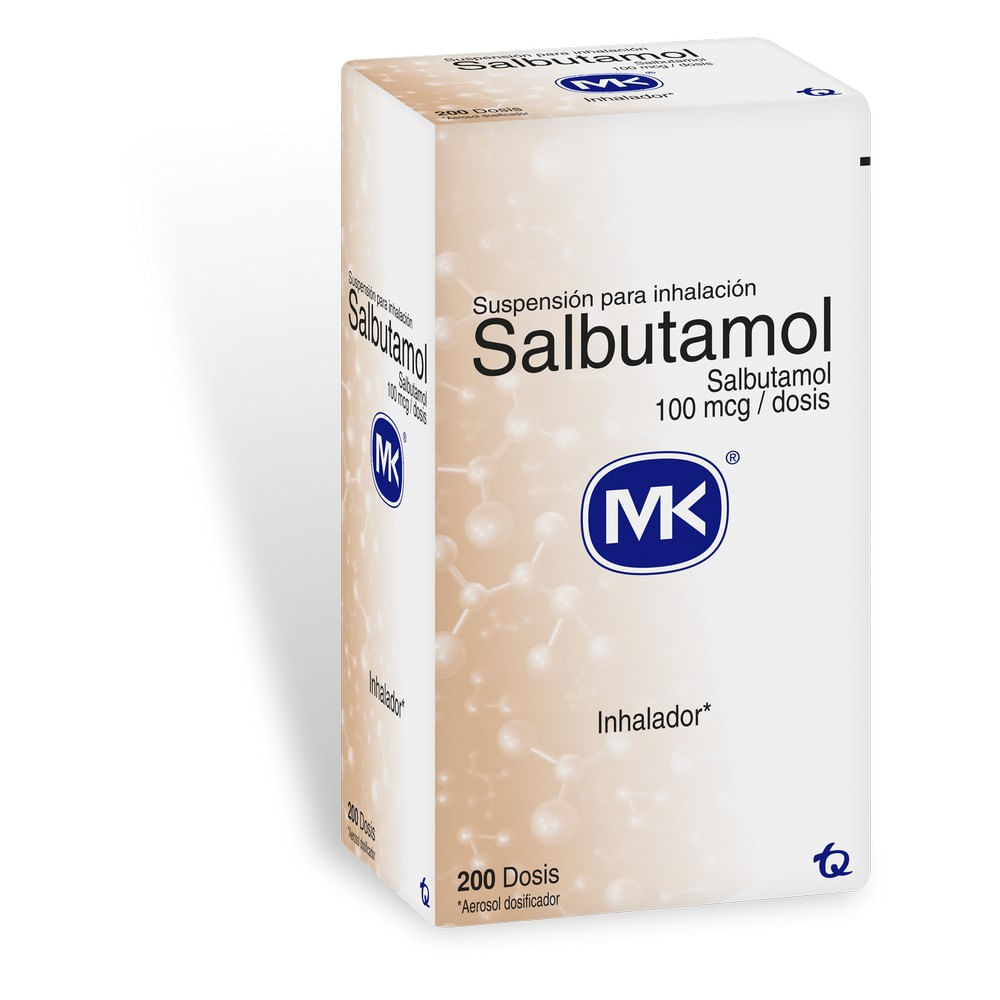 Salbutamol de 100 mcg