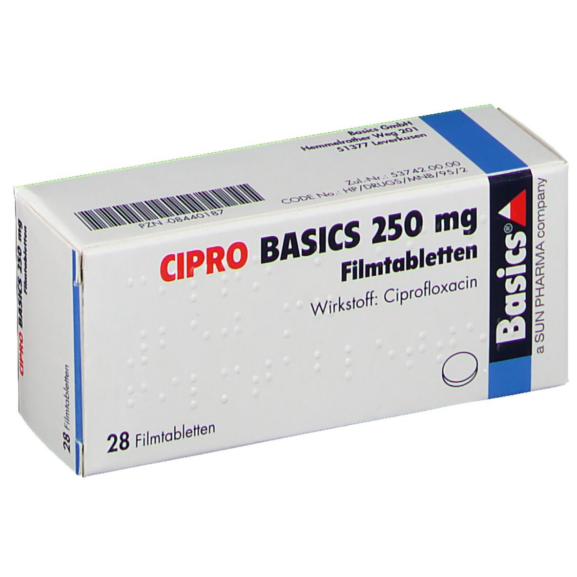 Cipro 250mg/5ml