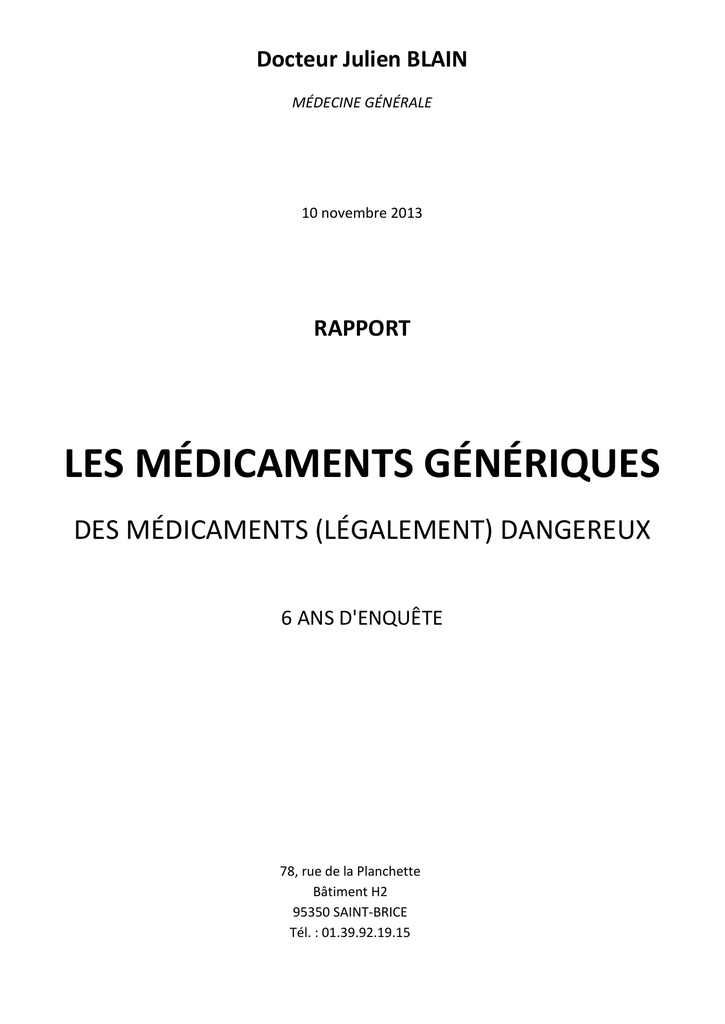 generique de lasilix