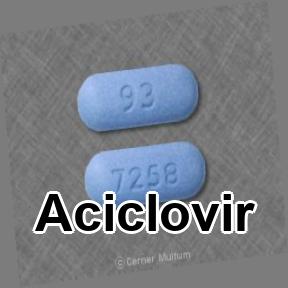 Aciclovir tabletas de 500mg