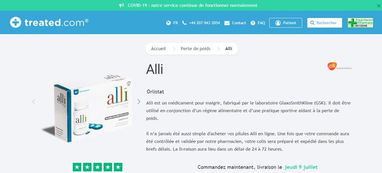 Commander alli en ligne