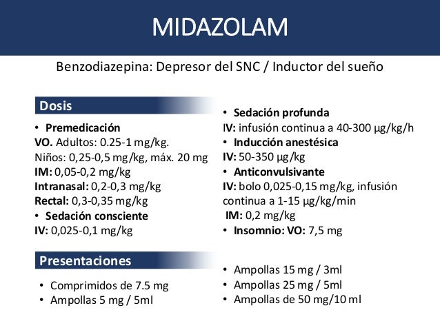 Diazepam de 5 mg o 10 mg