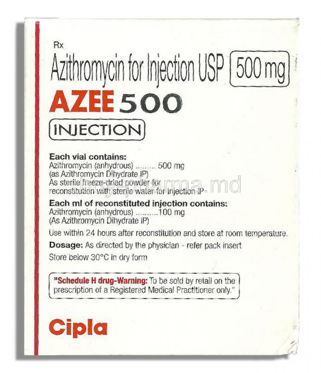 Azithromycin 500 mg iv