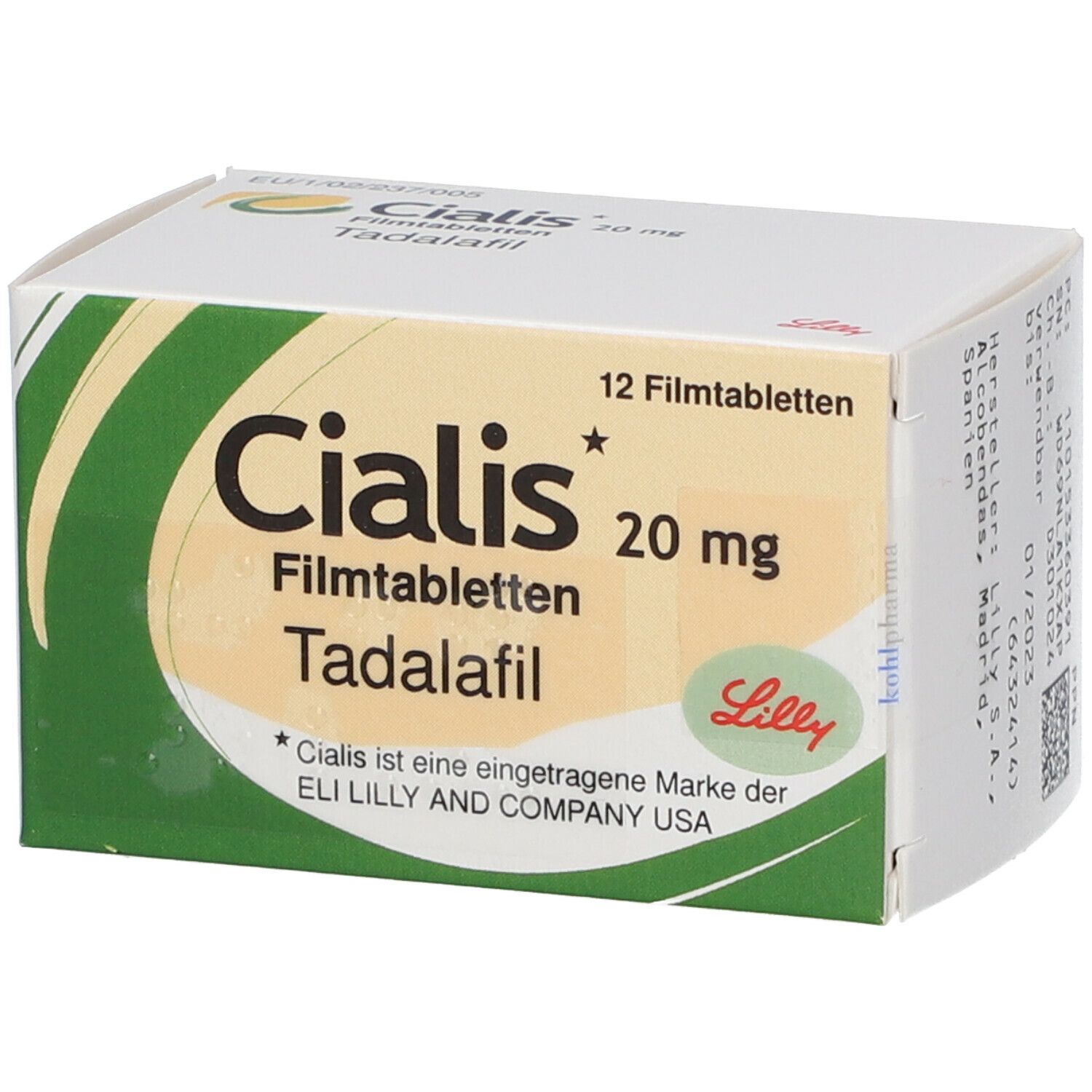 Cialis 20mg boite de 12