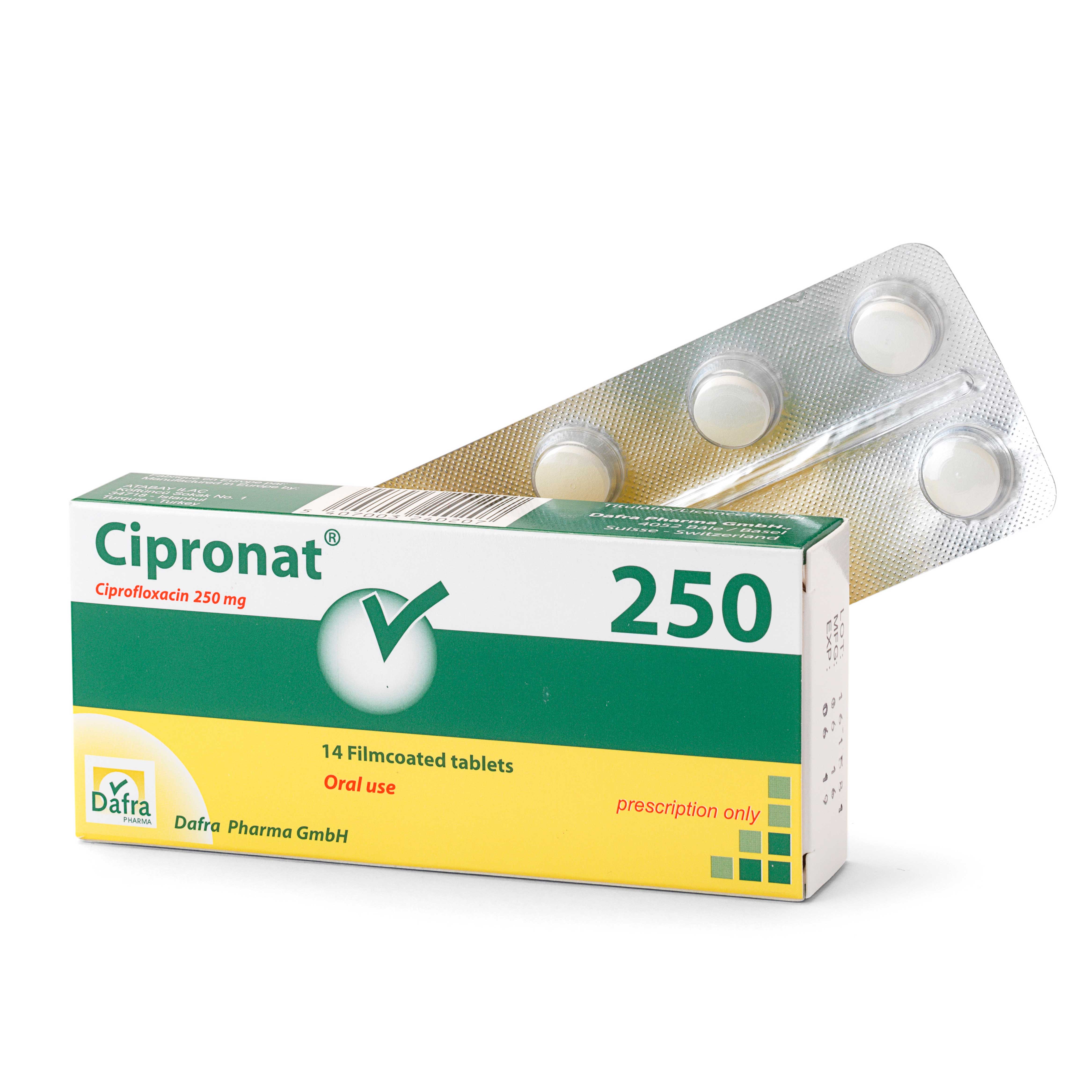 Ciprofloxacin 250 mg iv