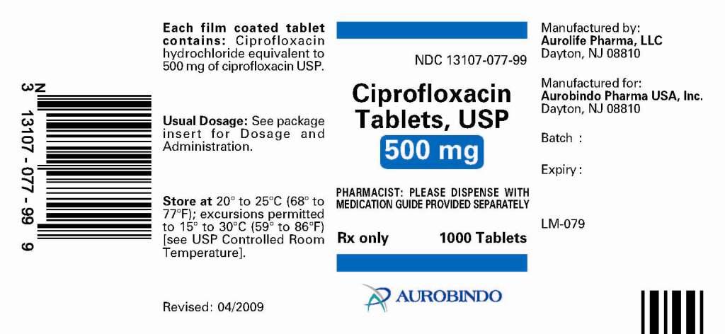 Ciprofloxacin hcl 1000 mg