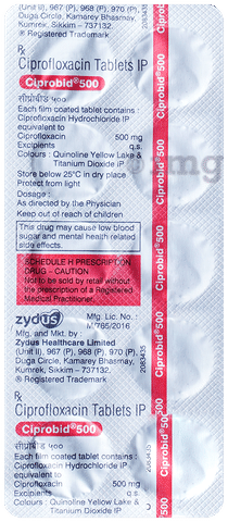 Ciprofloxacin ip 250 mg