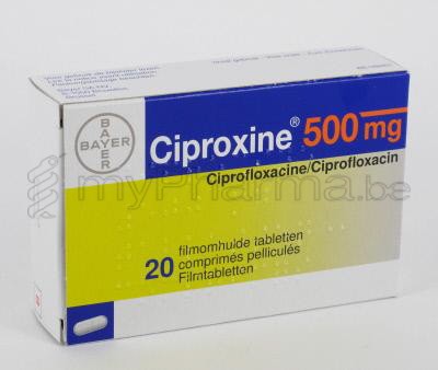 Commander ciprofloxacin