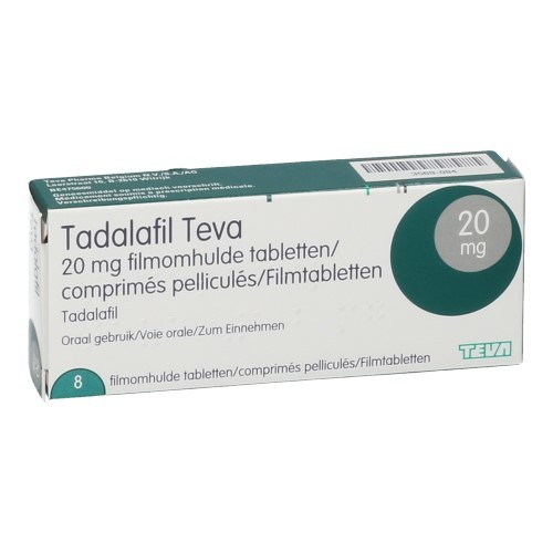 Tadalafil teva 20 mg boite de 8 prix