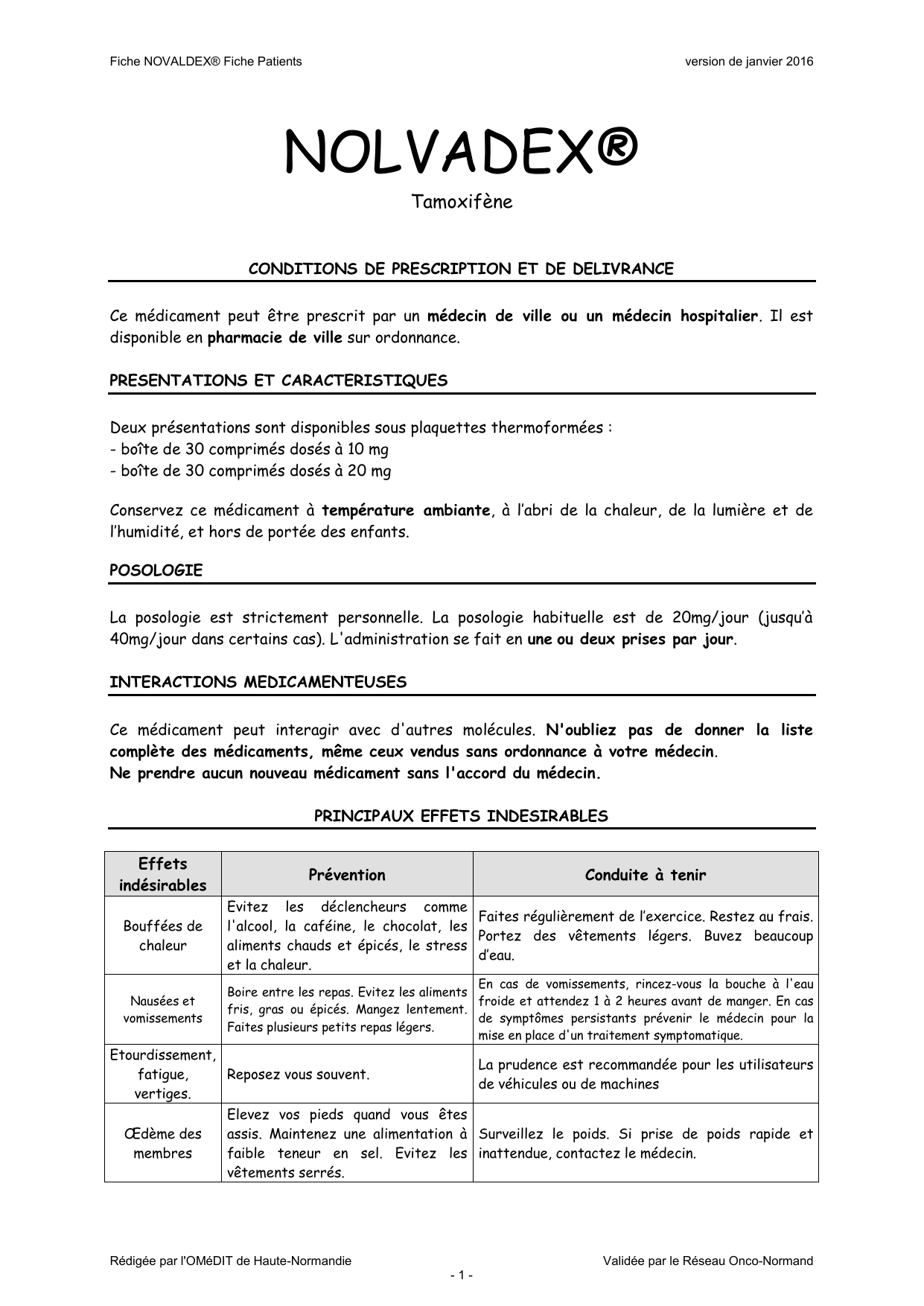 Nolvadex 20 Mg Sans Ordonnance