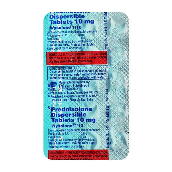 prednisolone de 10 mg