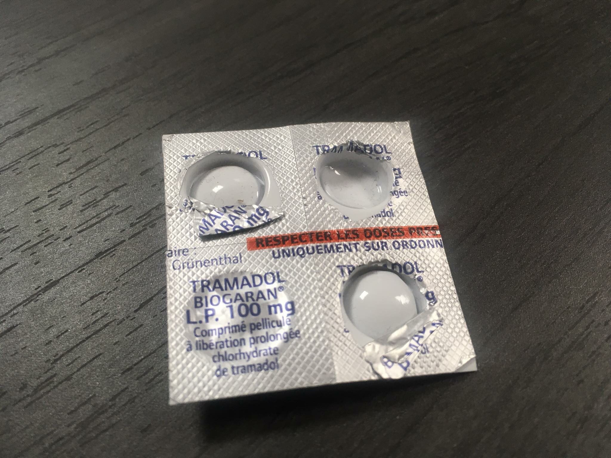 Prix du tramadol 100mg