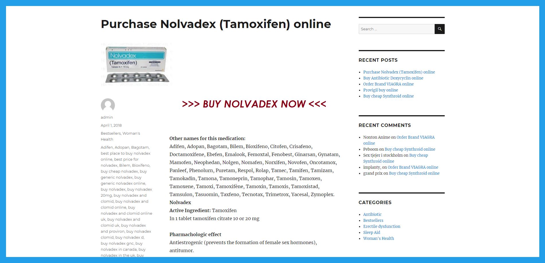 Prix nolvadex