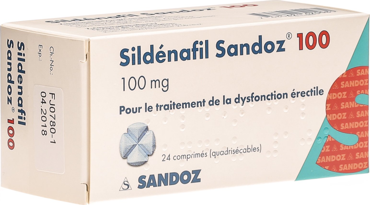 Sildenafil sandoz 100 mg sans ordonnance