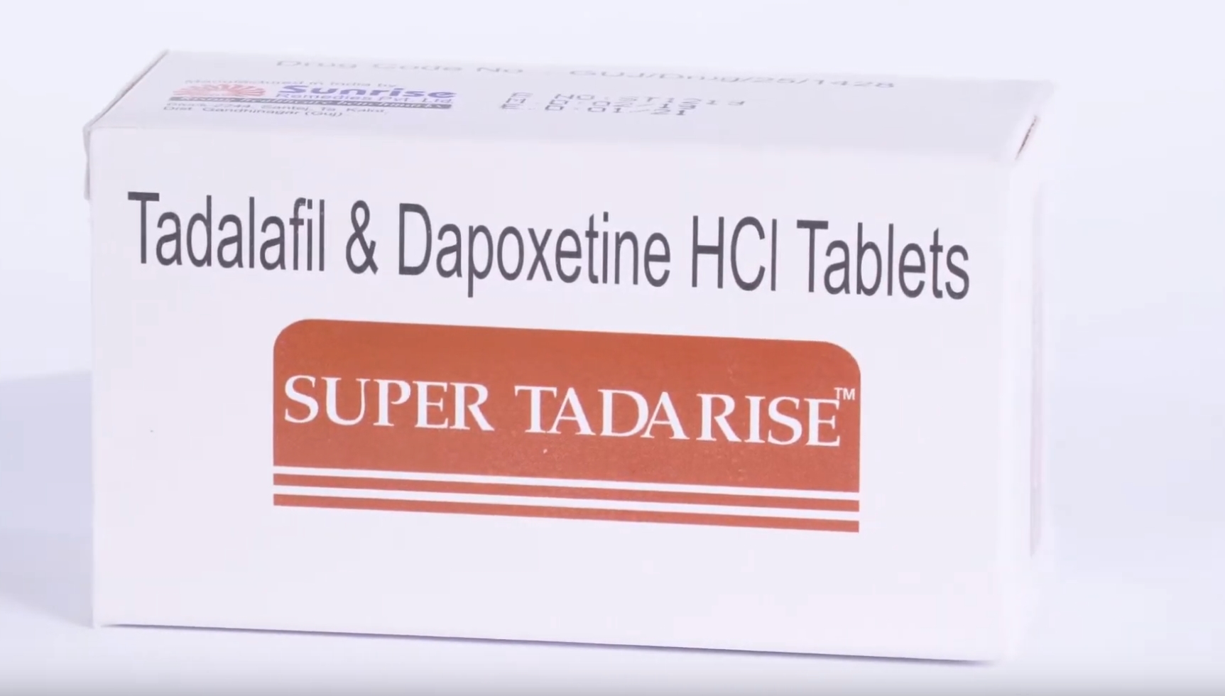 Tadalafil 20mg dapoxetine 60mg